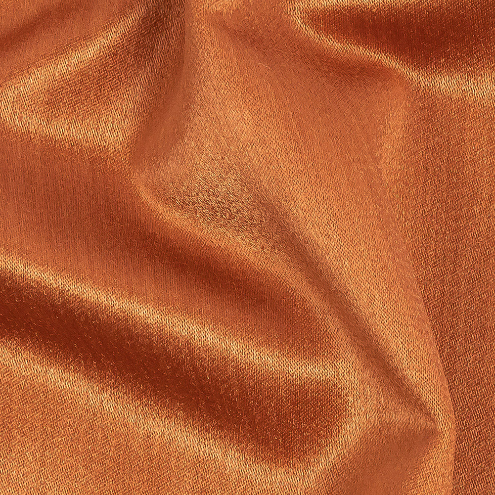 Home Decor Polyester Satin - Terracotta - British Imported Detail Home Decor Polyester Satin - Terracotta - British Imported Detail