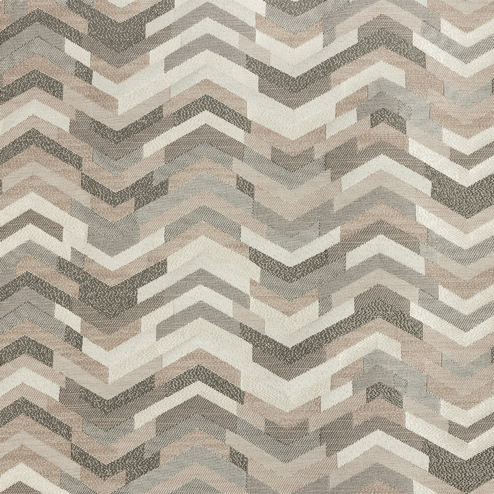 Polyester Jacquard - Blush Tactile Zig Zags - British Imported Polyester Jacquard - Blush Tactile Zig Zags - British Imported