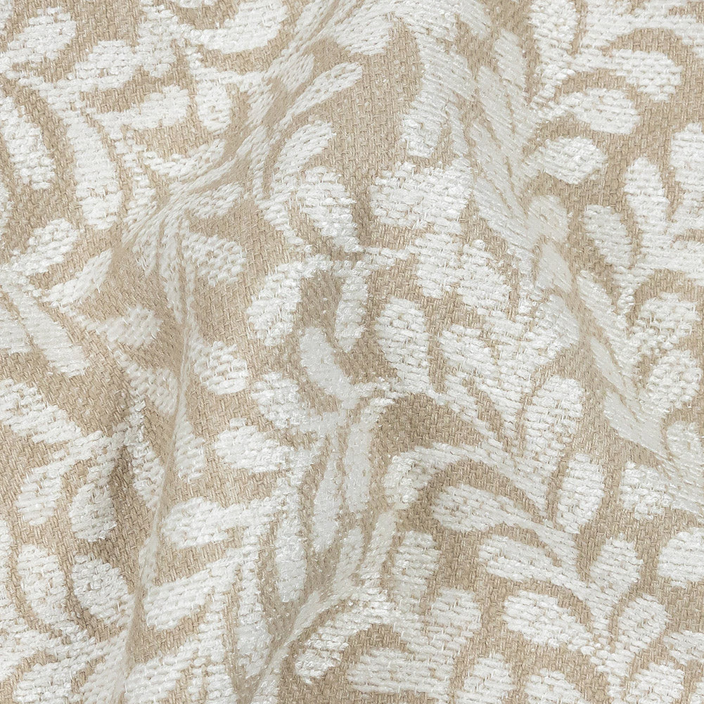British Imported Linen Leafy Chenille Jacquard Detail British Imported Linen Leafy Chenille Jacquard Detail