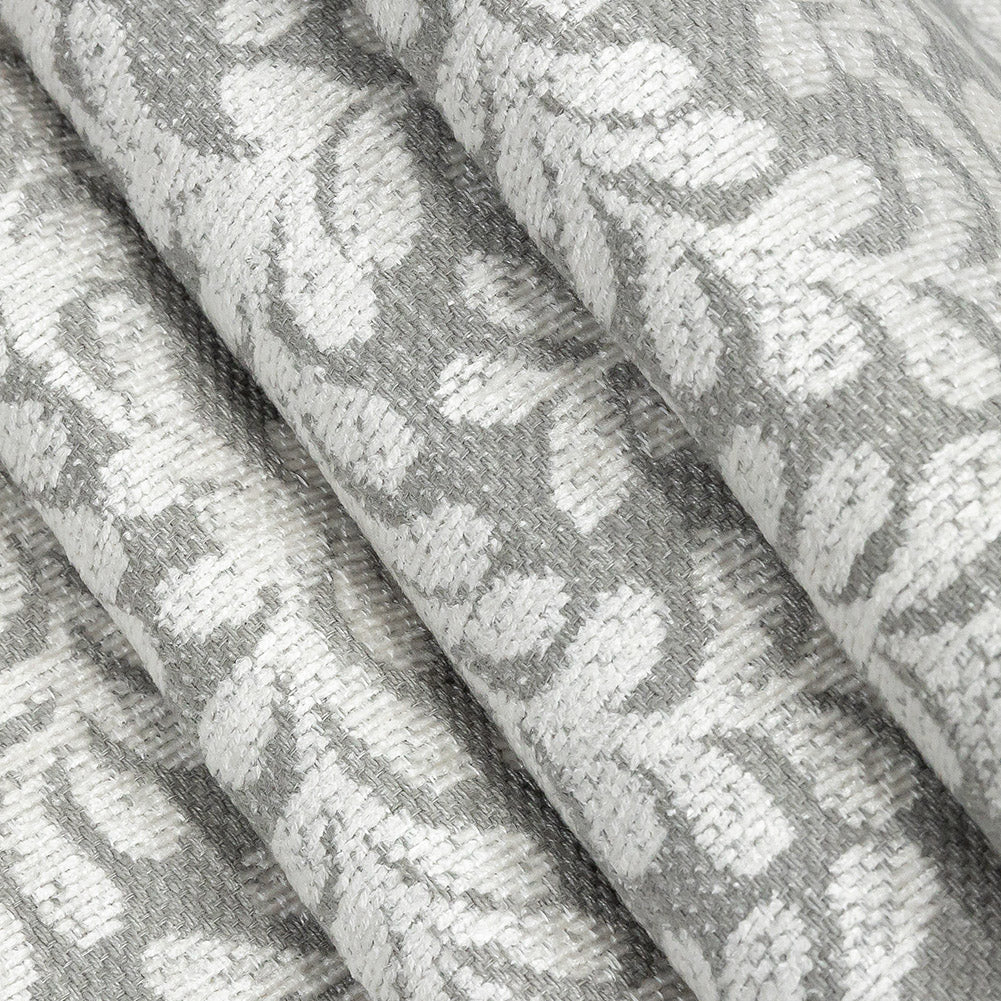 Chenille Jacquard - Mist Leafy Willow - British Imported Folded Chenille Jacquard - Mist Leafy Willow - British Imported Folded