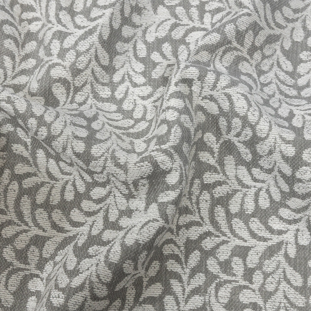 Chenille Jacquard - Mist Leafy Willow - British Imported Chenille Jacquard - Mist Leafy Willow - British Imported