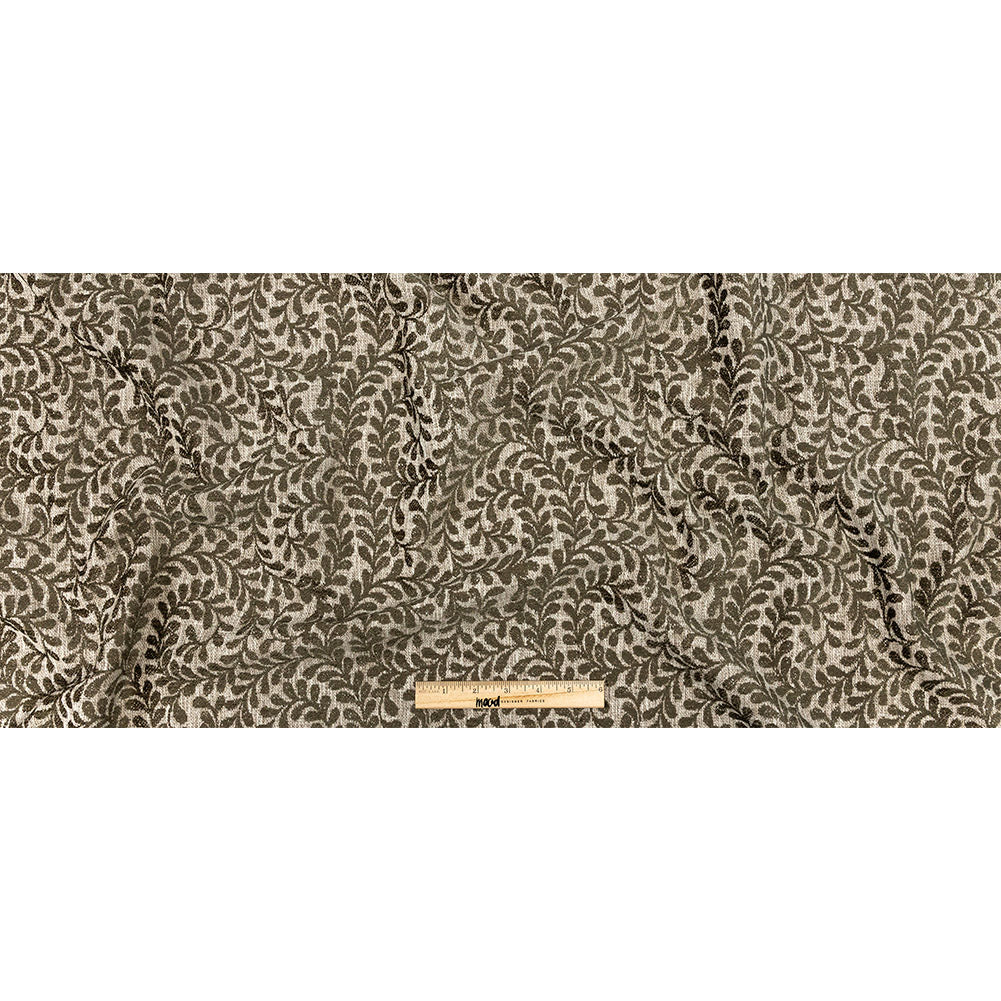 Chenille Jacquard - Moss Leafy Willow - British Imported Full Chenille Jacquard - Moss Leafy Willow - British Imported Full