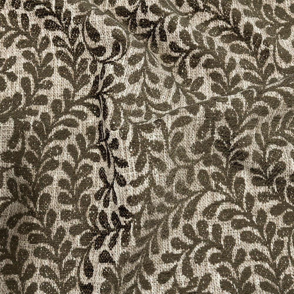 Chenille Jacquard - Moss Leafy Willow - British Imported Chenille Jacquard - Moss Leafy Willow - British Imported