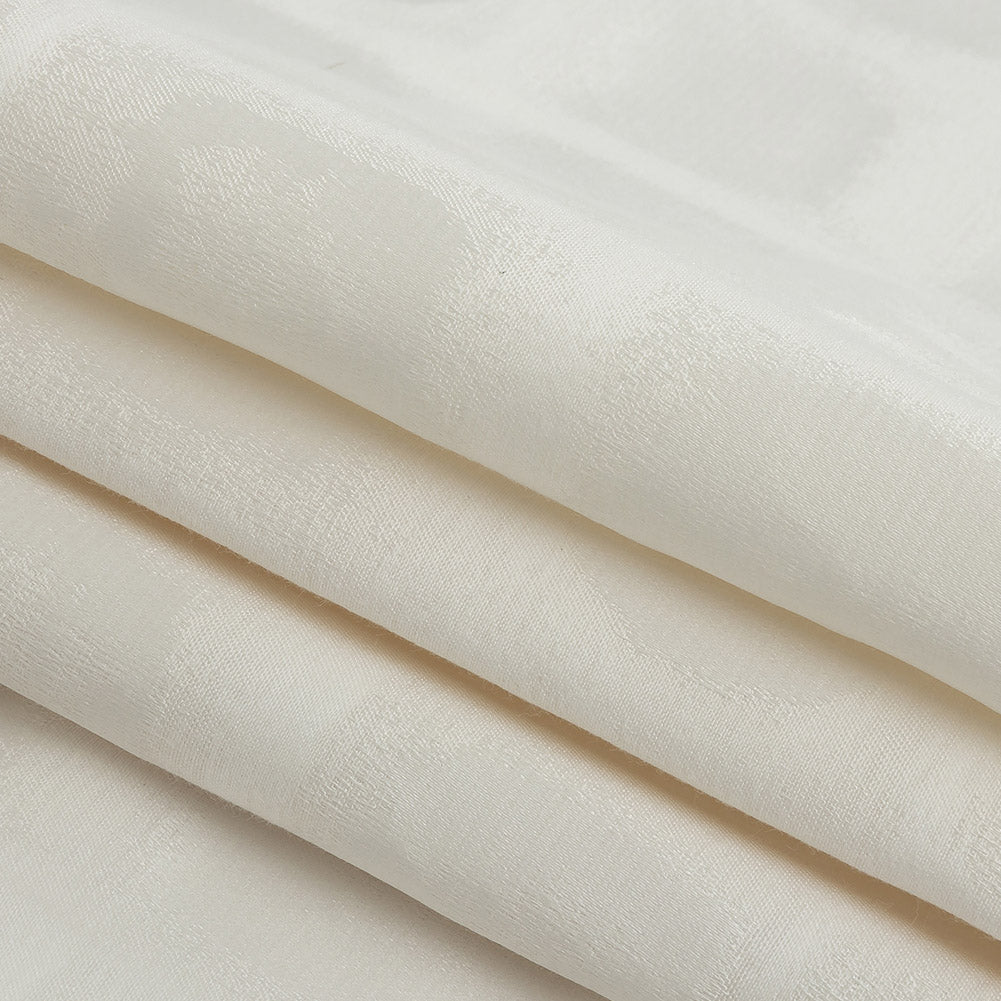 Drapery Jacquard - Ivory Painterly Squares - British Imported Folded Drapery Jacquard - Ivory Painterly Squares - British Imported Folded