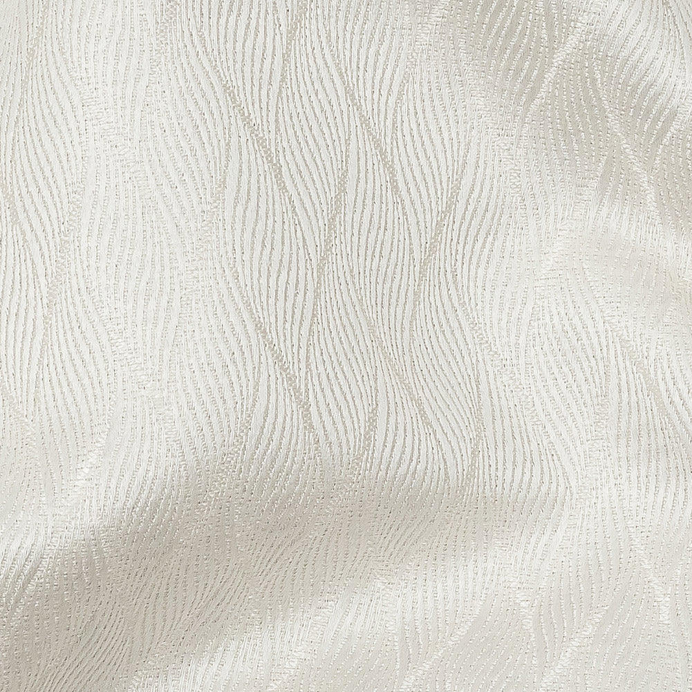 Drapery Jacquard - Ivory Flowing Leaves - British Imported Detail Drapery Jacquard - Ivory Flowing Leaves - British Imported Detail