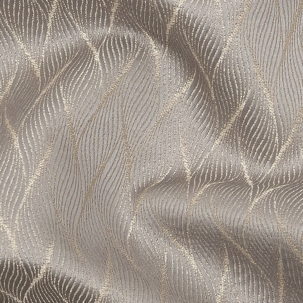 Drapery Jacquard - Pewter Flowing Leaves - British Imported Detail Drapery Jacquard - Pewter Flowing Leaves - British Imported Detail