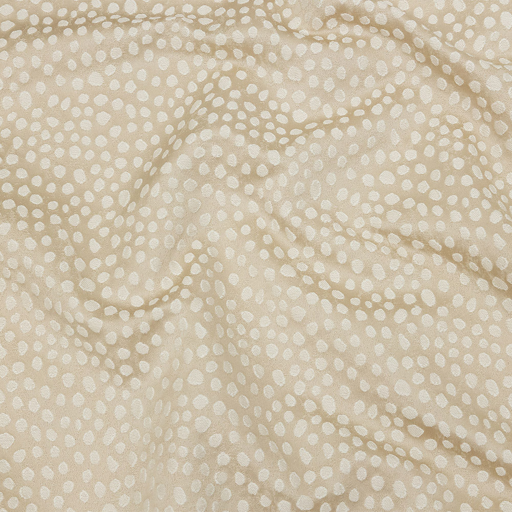 Polyester Jacquard - Champagne Spots - British Imported Polyester Jacquard - Champagne Spots - British Imported