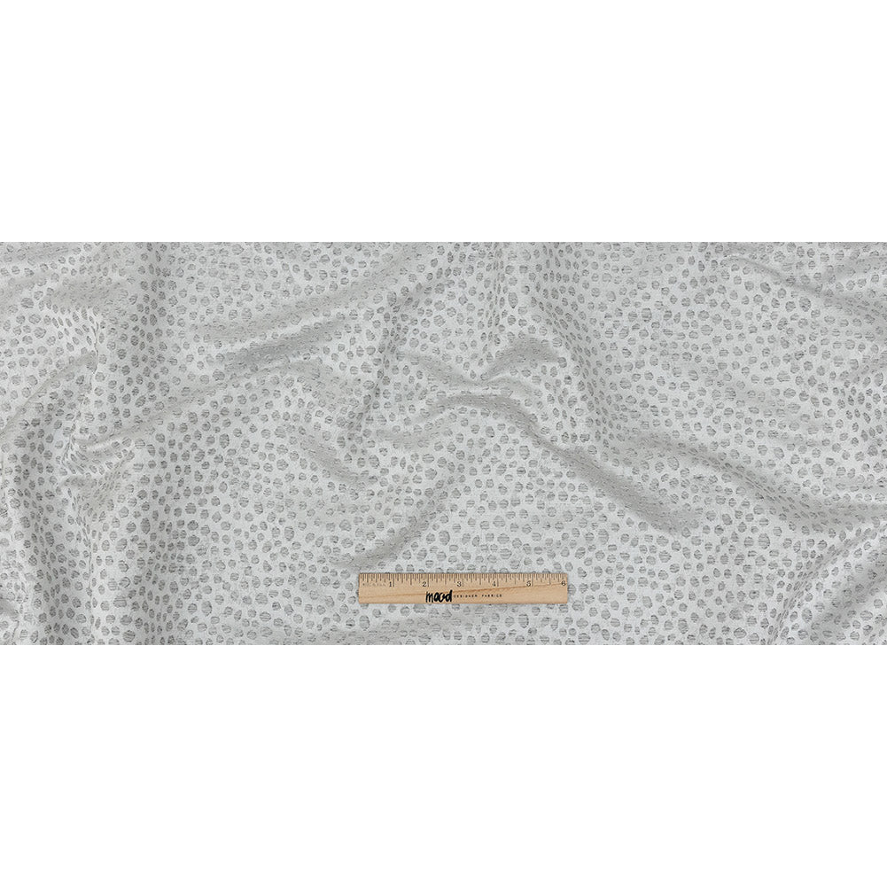 Polyester Jacquard - Platinum Spots - British Imported Full Polyester Jacquard - Platinum Spots - British Imported Full