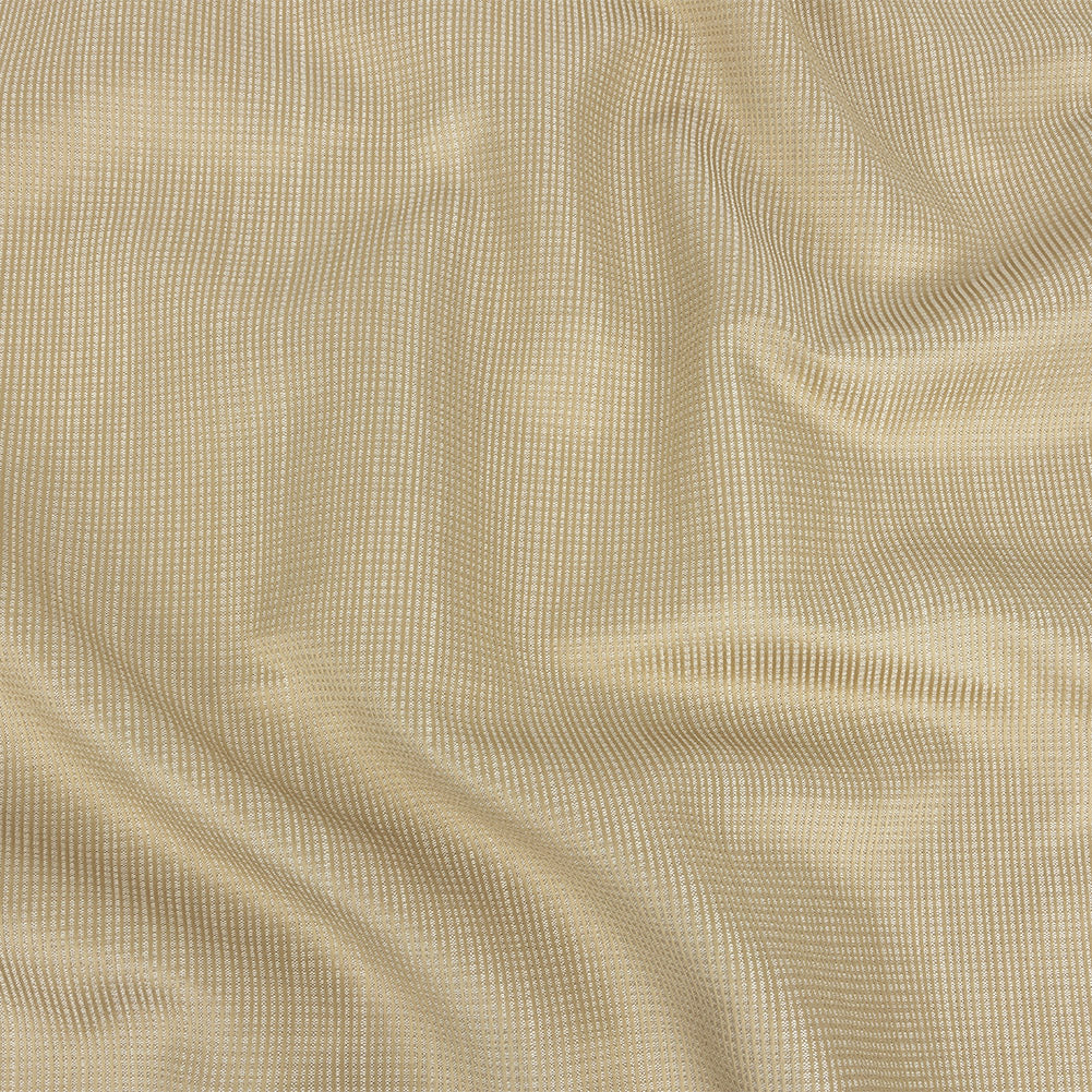 Gridded Polyester Woven - Gold - British Imported Gridded Polyester Woven - Gold - British Imported