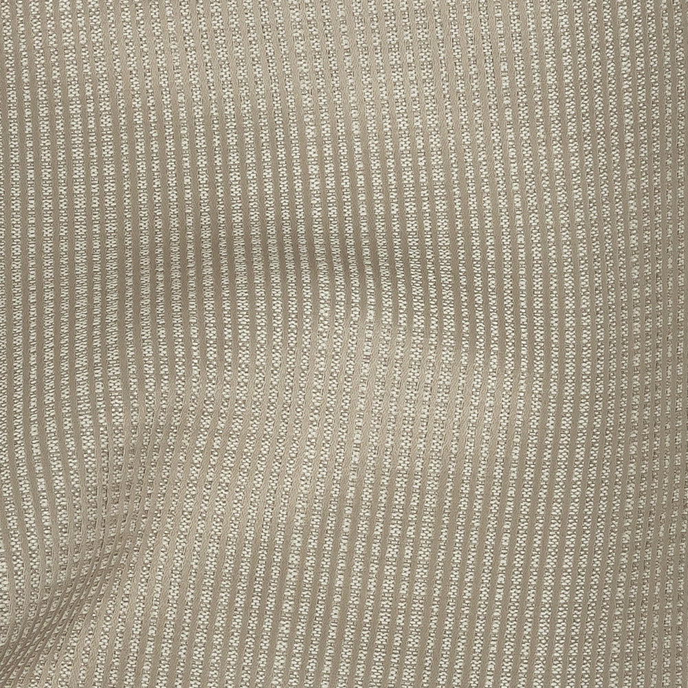 Gridded Polyester Woven - Taupe - British Imported Detail Gridded Polyester Woven - Taupe - British Imported Detail