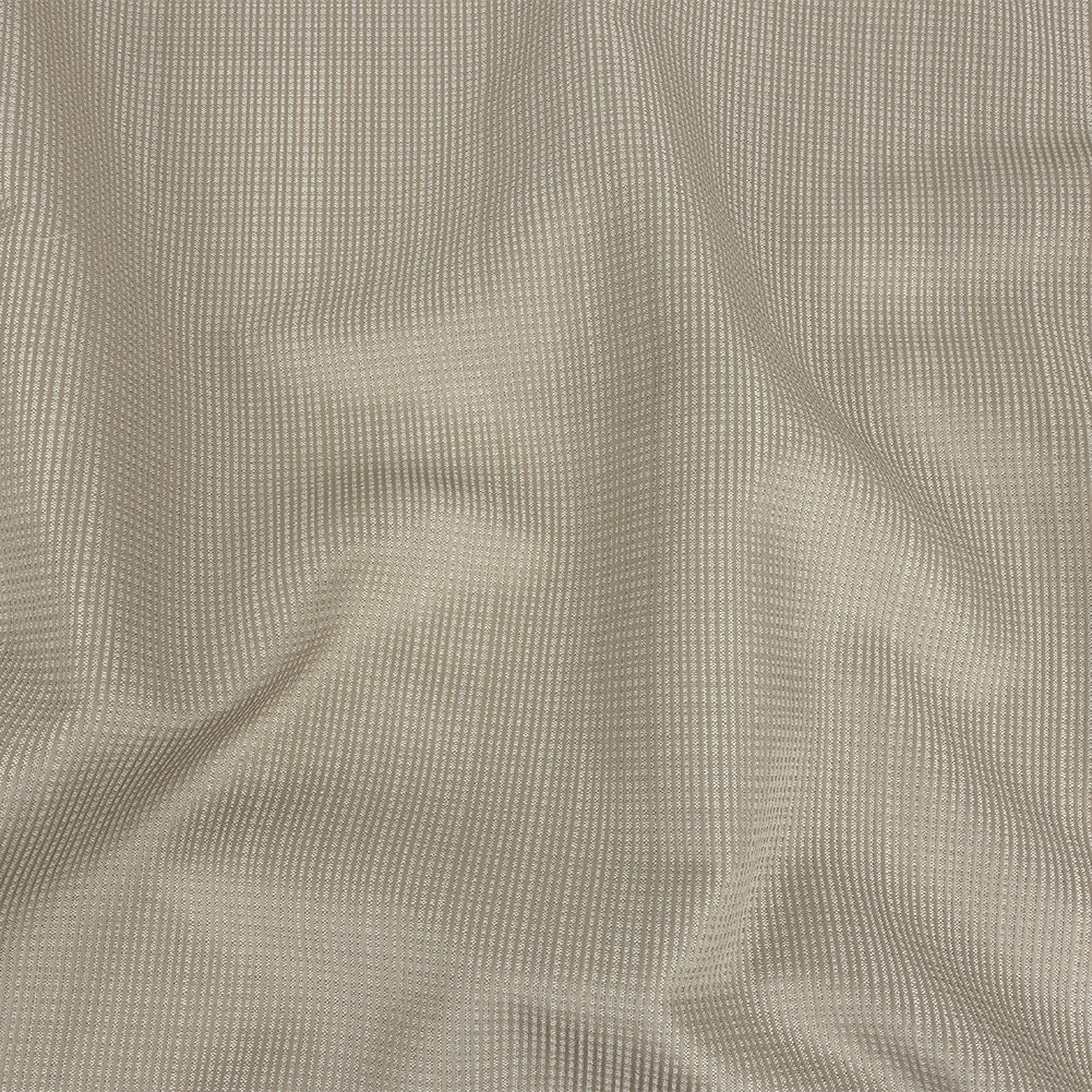 Gridded Polyester Woven - Taupe - British Imported Gridded Polyester Woven - Taupe - British Imported
