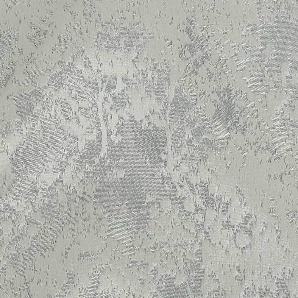Polyester Jacquard - Platinum Abstract Trees - British Imported Detail Polyester Jacquard - Platinum Abstract Trees - British Imported Detail