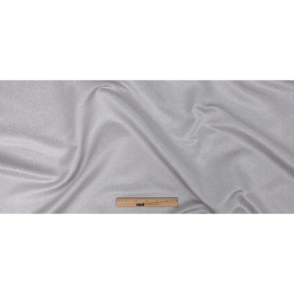 Polyester Jacquard - Platinum Raindrop Streaks - British Imported Full Polyester Jacquard - Platinum Raindrop Streaks - British Imported Full