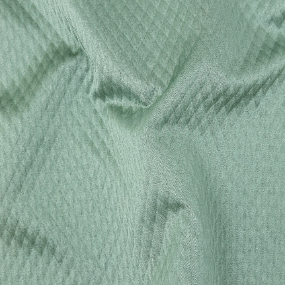 Drapery Jacquard - Sage Diamond Quilted - British Imported Drapery Jacquard - Sage Diamond Quilted - British Imported