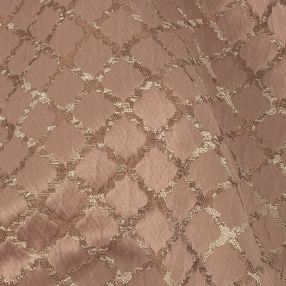 Drapery Jacquard - Blush Moroccan Quatrefoil - British Imported Detail Drapery Jacquard - Blush Moroccan Quatrefoil - British Imported Detail