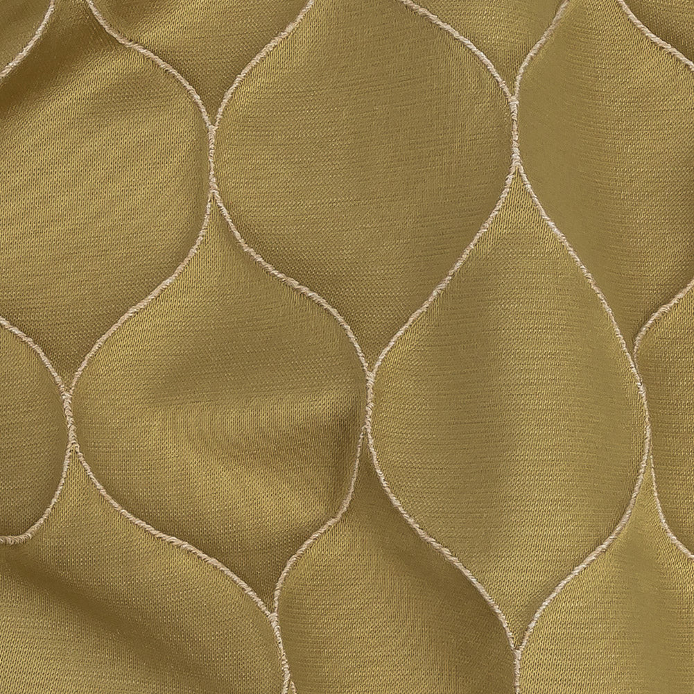 Satin-Faced Drapery Jacquard - Apple Ogees - British Imported Detail Satin-Faced Drapery Jacquard - Apple Ogees - British Imported Detail