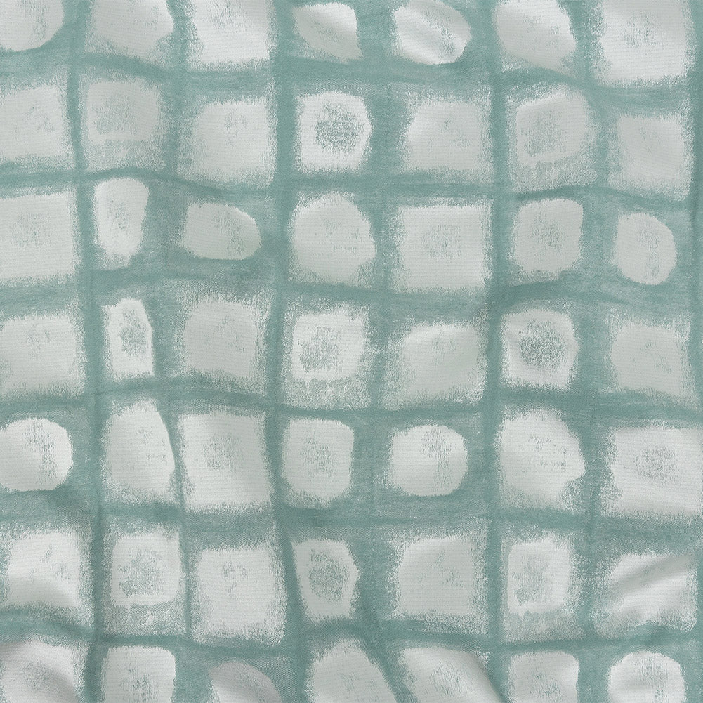 Drapery Jacquard - Spa Painterly Squares - British Imported Drapery Jacquard - Spa Painterly Squares - British Imported