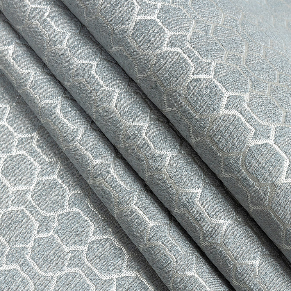 Polyester Jacquard - Ice Honeycombs - British Imported Folded Polyester Jacquard - Ice Honeycombs - British Imported Folded