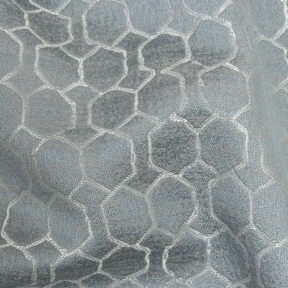 Polyester Jacquard - Ice Honeycombs - British Imported Detail Polyester Jacquard - Ice Honeycombs - British Imported Detail