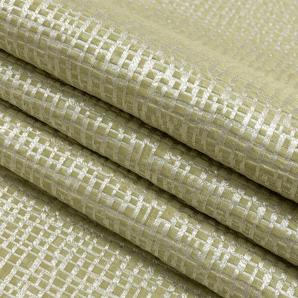 Polyester Jacquard - Apple Grid - British Imported Folded Polyester Jacquard - Apple Grid - British Imported Folded