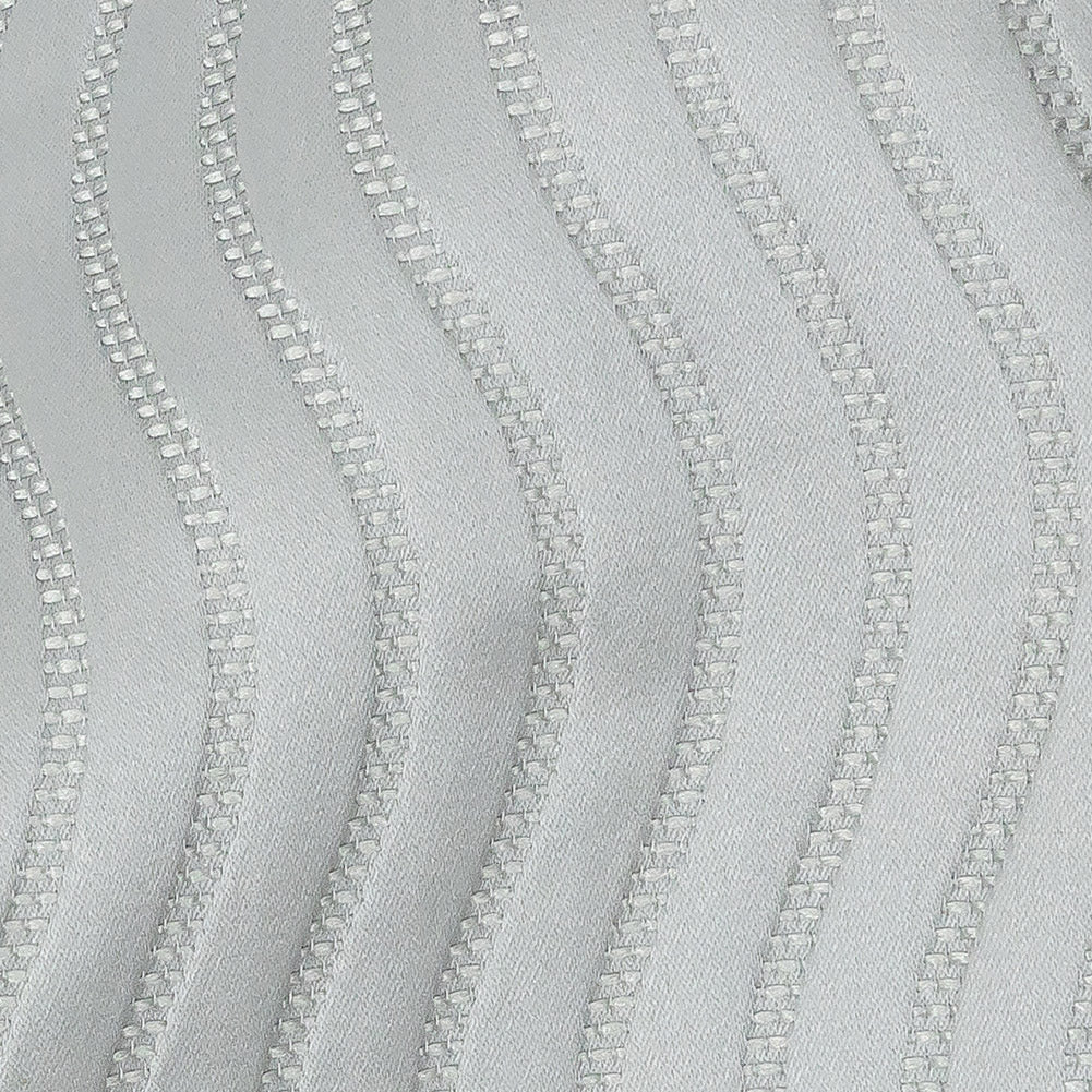 Satin-Faced Jacquard - Ice Wavy Lines - British Imported Detail Satin-Faced Jacquard - Ice Wavy Lines - British Imported Detail
