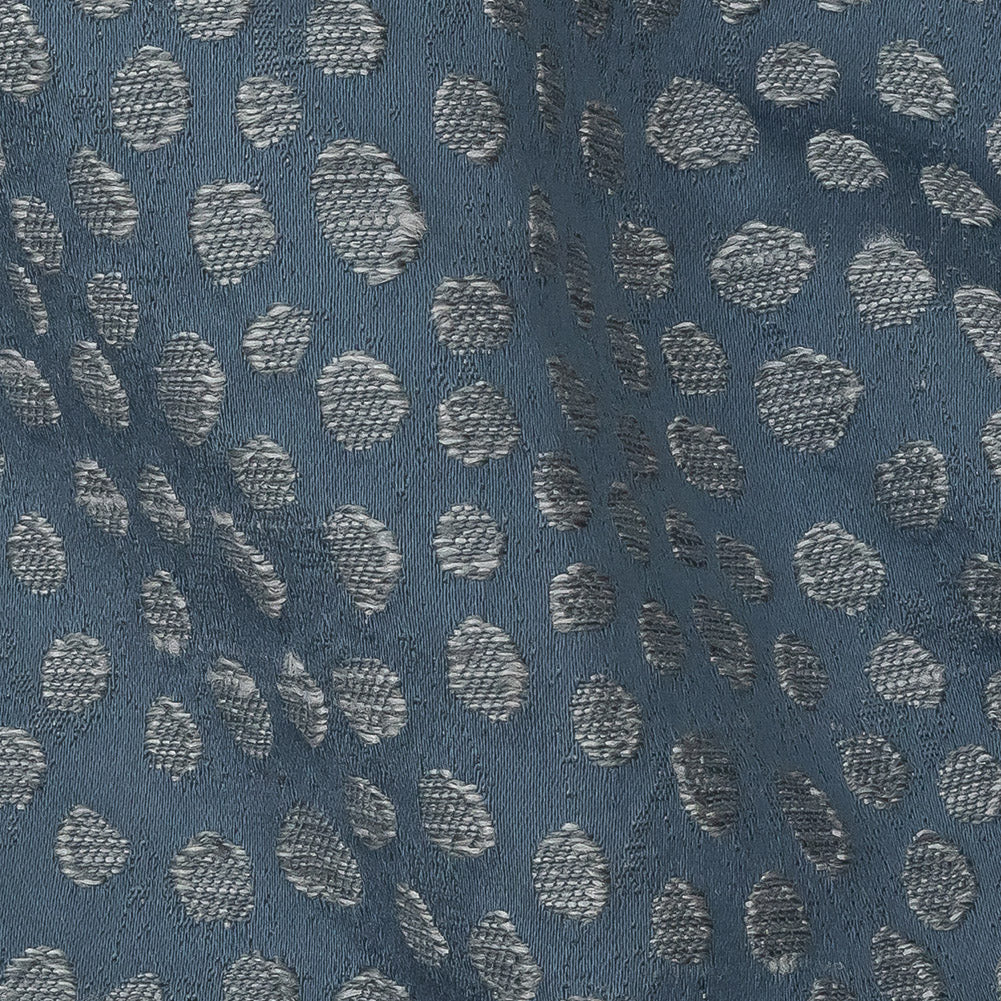 Polyester Jacquard - Danube Spots - British Imported Detail Polyester Jacquard - Danube Spots - British Imported Detail