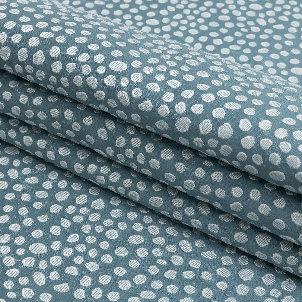 Polyester Jacquard - Sky Spots - British Imported Folded Polyester Jacquard - Sky Spots - British Imported Folded