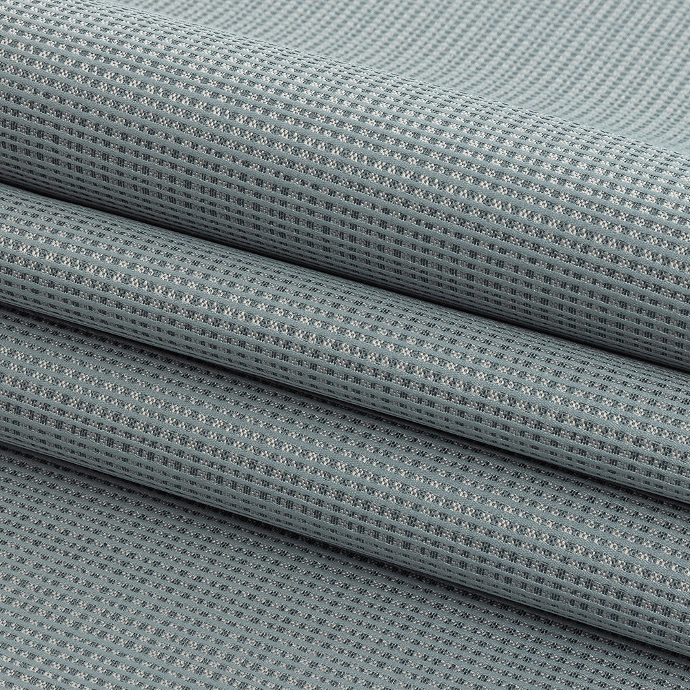 Gridded Polyester Woven - Ice - British Imported Folded Gridded Polyester Woven - Ice - British Imported Folded