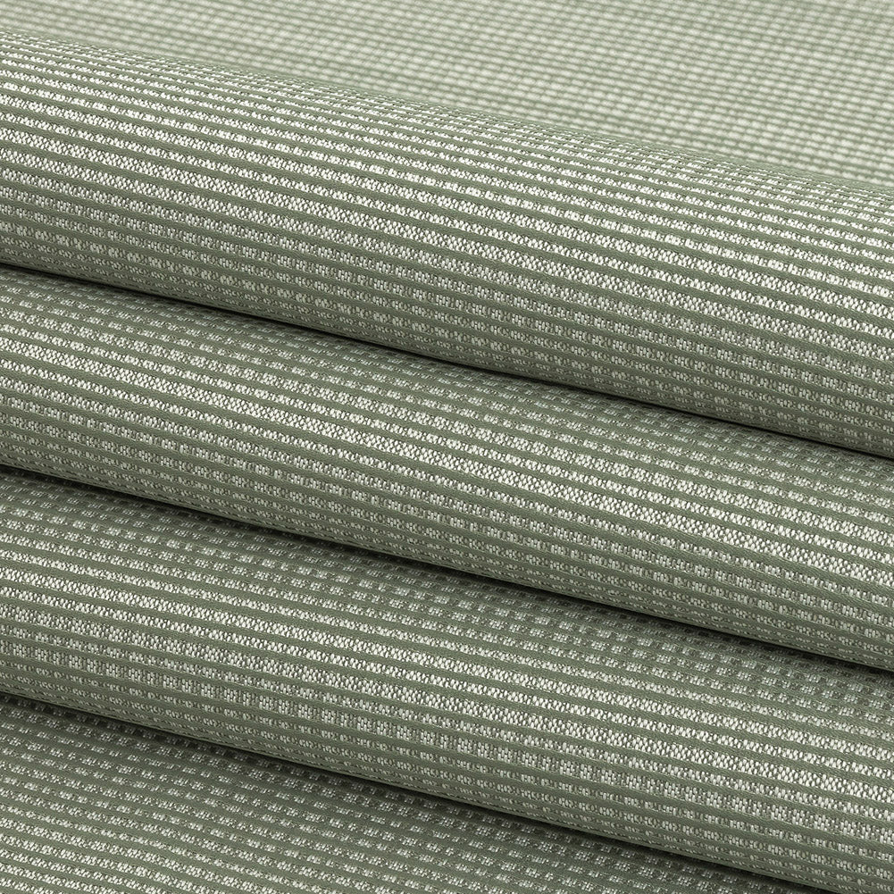 Gridded Polyester Woven - Sage - British Imported Folded Gridded Polyester Woven - Sage - British Imported Folded