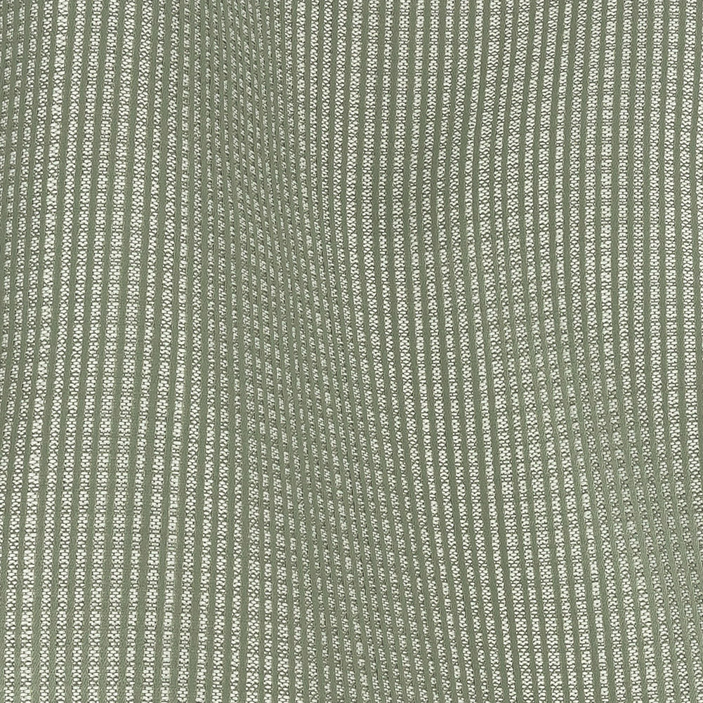 Gridded Polyester Woven - Sage - British Imported Detail Gridded Polyester Woven - Sage - British Imported Detail