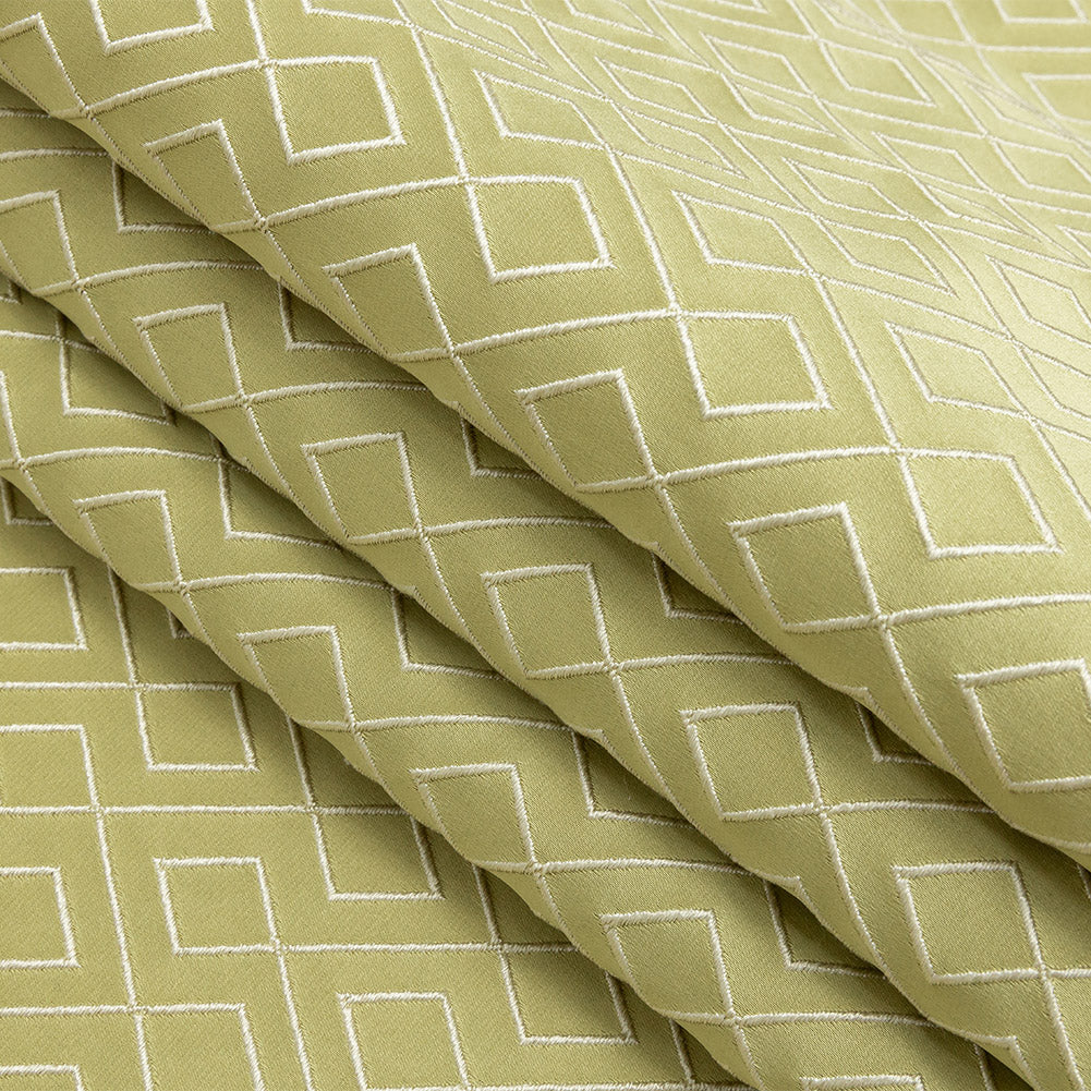 Satin-Faced Jacquard - Apple Diamond Fret - British Imported Folded Satin-Faced Jacquard - Apple Diamond Fret - British Imported Folded