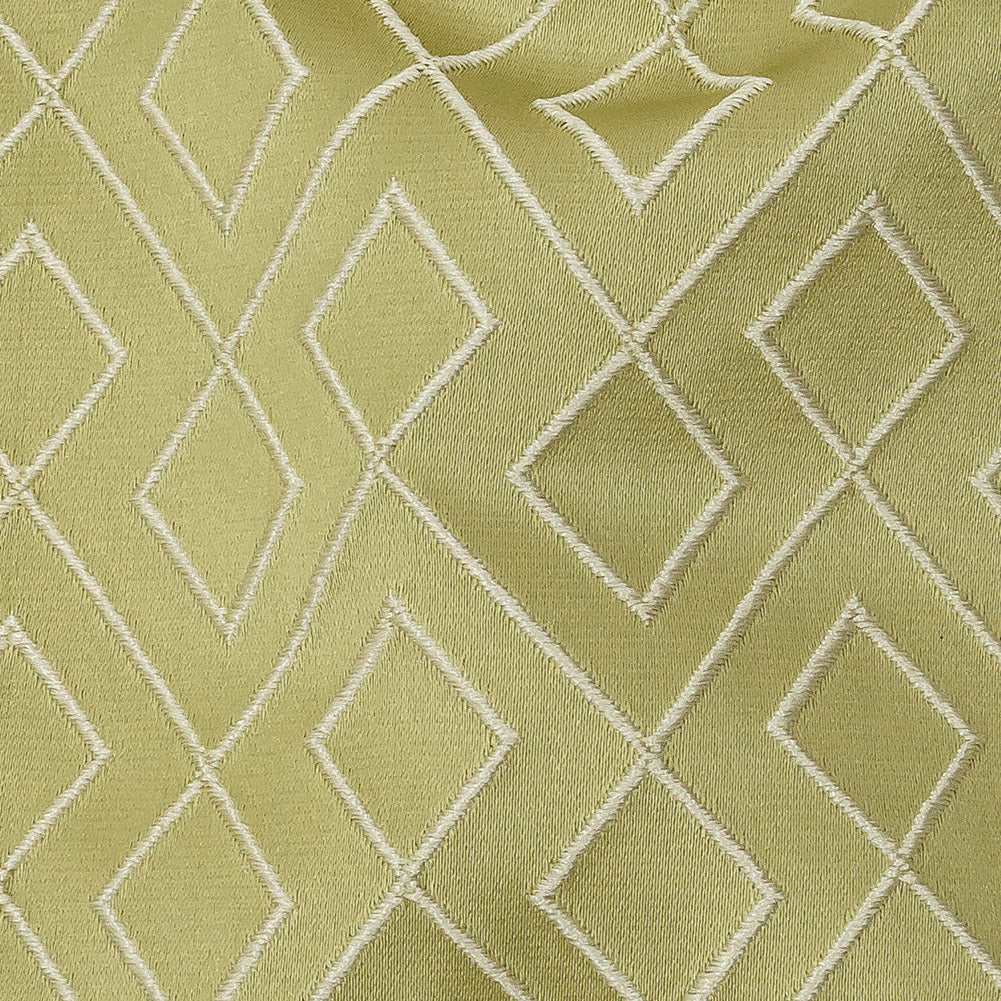 Satin-Faced Jacquard - Apple Diamond Fret - British Imported Detail Satin-Faced Jacquard - Apple Diamond Fret - British Imported Detail