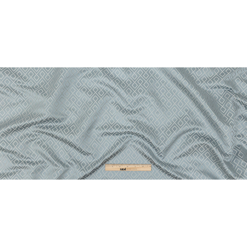 Satin-Faced Jacquard - Ice Diamond Fret - British Imported Full Satin-Faced Jacquard - Ice Diamond Fret - British Imported Full