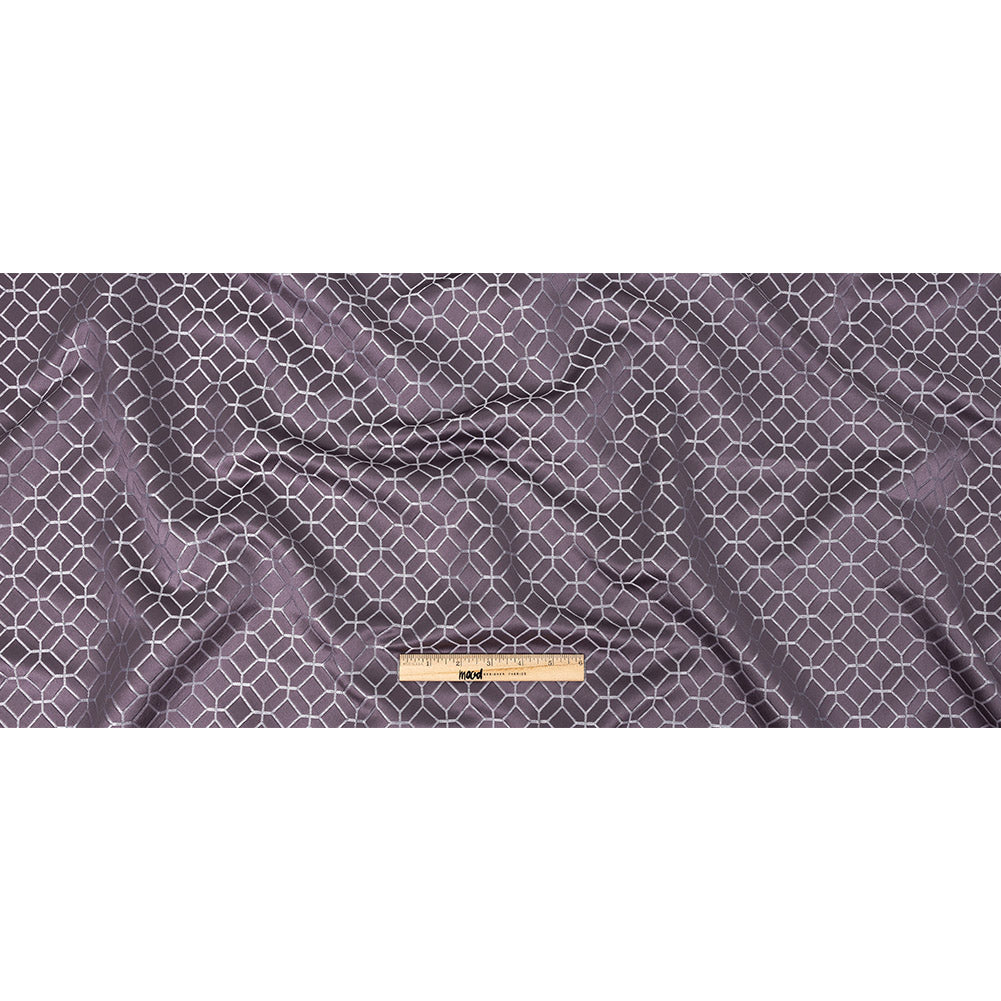 Polyester Jacquard - Amethyst Tiled Geometric - British Imported Full Polyester Jacquard - Amethyst Tiled Geometric - British Imported Full