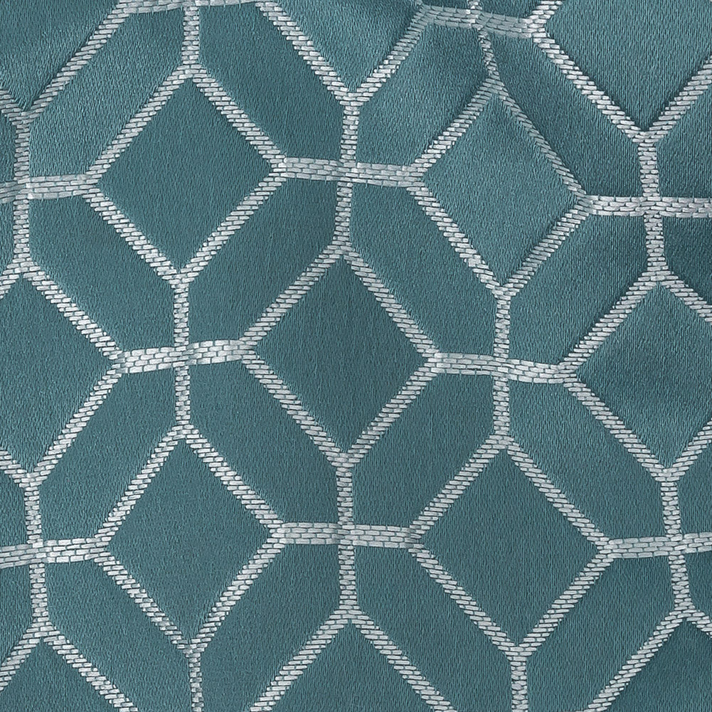 Polyester Jacquard - Sky Tiled Geometric - British Imported Detail Polyester Jacquard - Sky Tiled Geometric - British Imported Detail