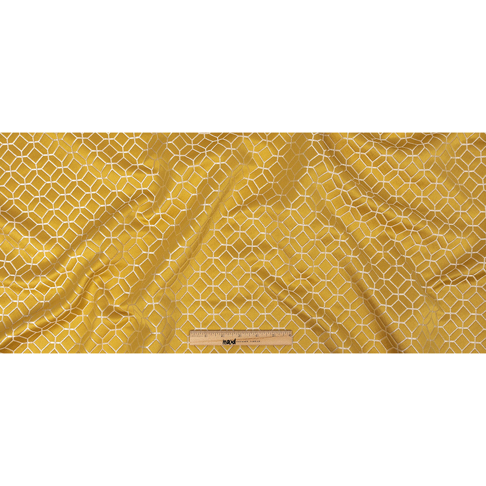 Polyester Jacquard - Sunflower Tiled Geometric - British Imported Full Polyester Jacquard - Sunflower Tiled Geometric - British Imported Full