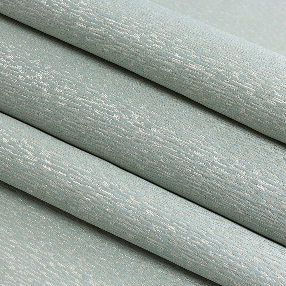 Polyester Jacquard - Duckegg Raindrop Streaks - British Imported Folded Polyester Jacquard - Duckegg Raindrop Streaks - British Imported Folded