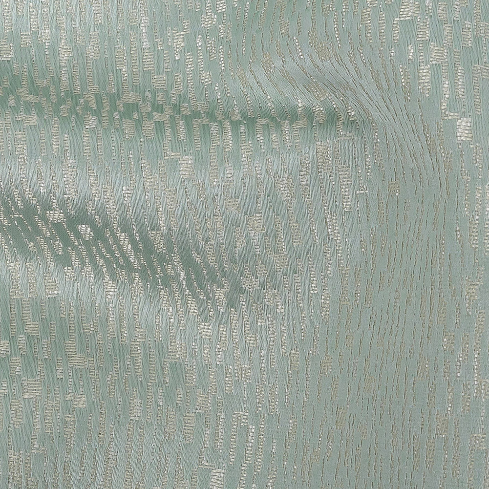 Polyester Jacquard - Duckegg Raindrop Streaks - British Imported Detail Polyester Jacquard - Duckegg Raindrop Streaks - British Imported Detail
