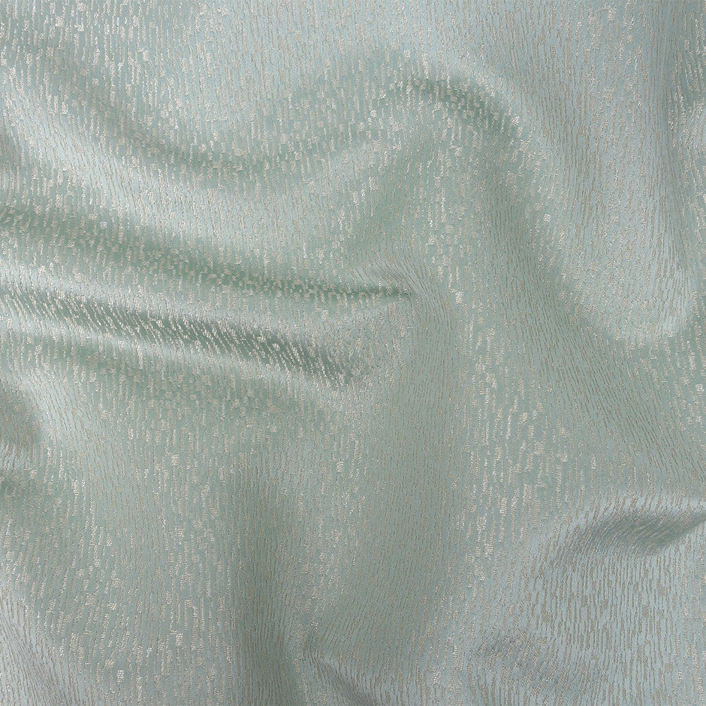 Polyester Jacquard - Duckegg Raindrop Streaks - British Imported Polyester Jacquard - Duckegg Raindrop Streaks - British Imported
