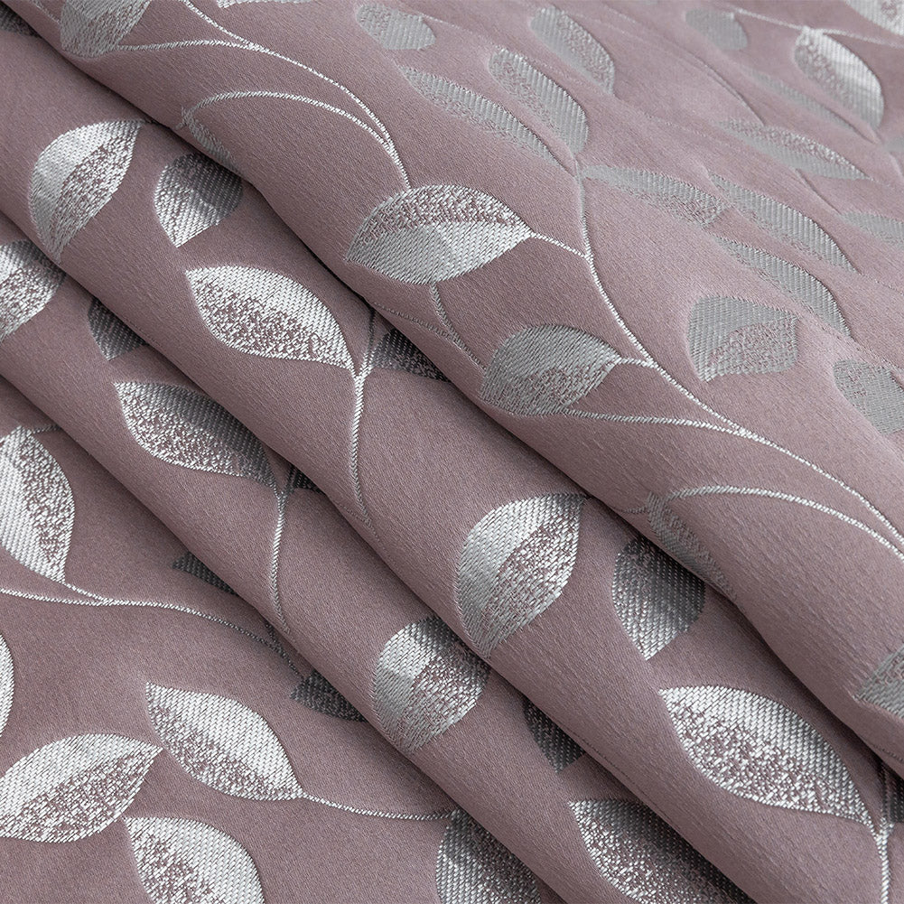 Satin-Faced Jacquard - Heather Foliage - British Imported Folded Satin-Faced Jacquard - Heather Foliage - British Imported Folded