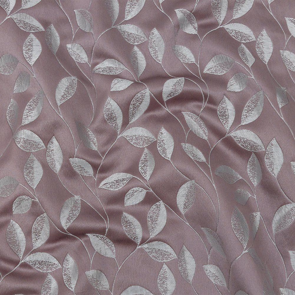 Satin-Faced Jacquard - Heather Foliage - British Imported Satin-Faced Jacquard - Heather Foliage - British Imported