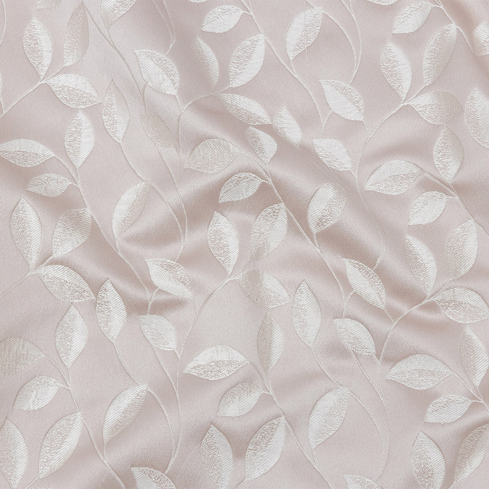 Satin-Faced Jacquard - Orchid Foliage - British Imported Satin-Faced Jacquard - Orchid Foliage - British Imported