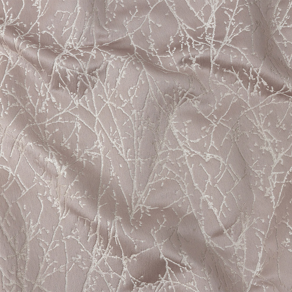 Polyester Jacquard - Lavender Wintry Branches - British Imported Polyester Jacquard - Lavender Wintry Branches - British Imported