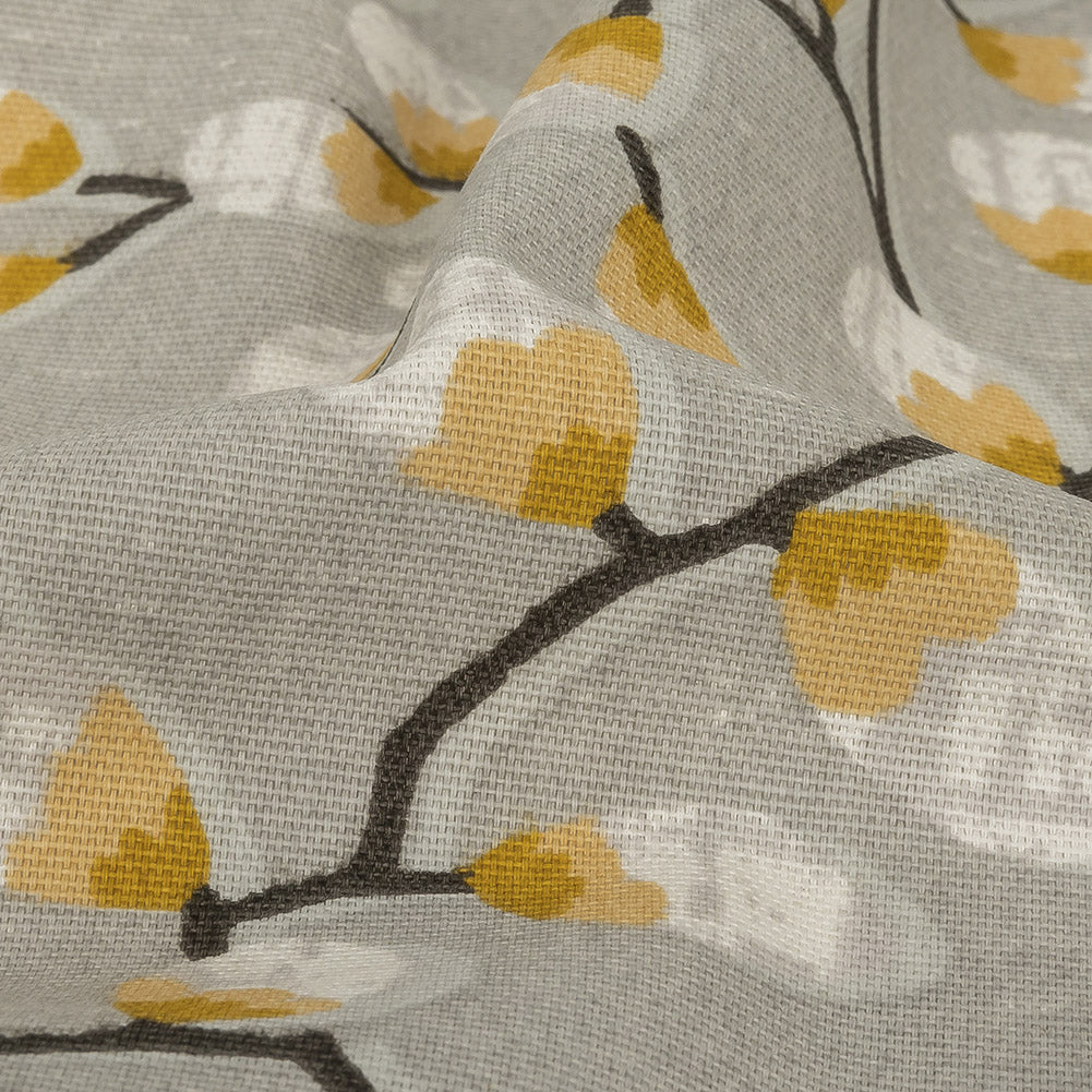 Cotton Canvas Print - Mimosa Prairie Willows - British Imported Detail Cotton Canvas Print - Mimosa Prairie Willows - British Imported Detail