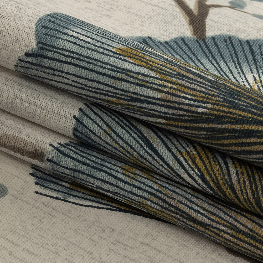 Cotton Canvas Print - Ink Fanning Florets - British Imported Folded Cotton Canvas Print - Ink Fanning Florets - British Imported Folded