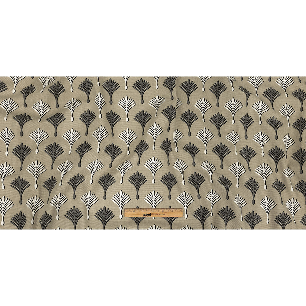 Cotton Canvas Print - Linen Geometric Ferns - British Imported Full Cotton Canvas Print - Linen Geometric Ferns - British Imported Full