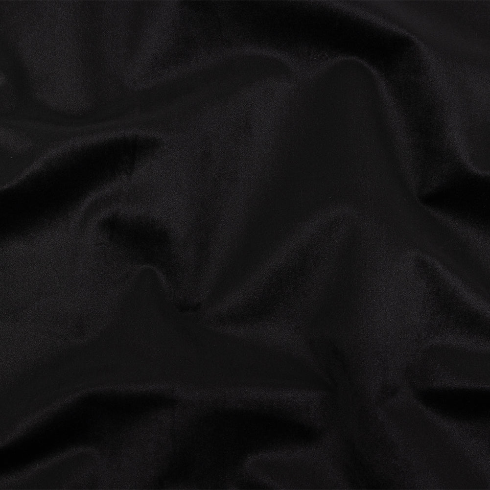 Polyester Drapery Velvet - Ebony - British Imported Polyester Drapery Velvet - Ebony - British Imported