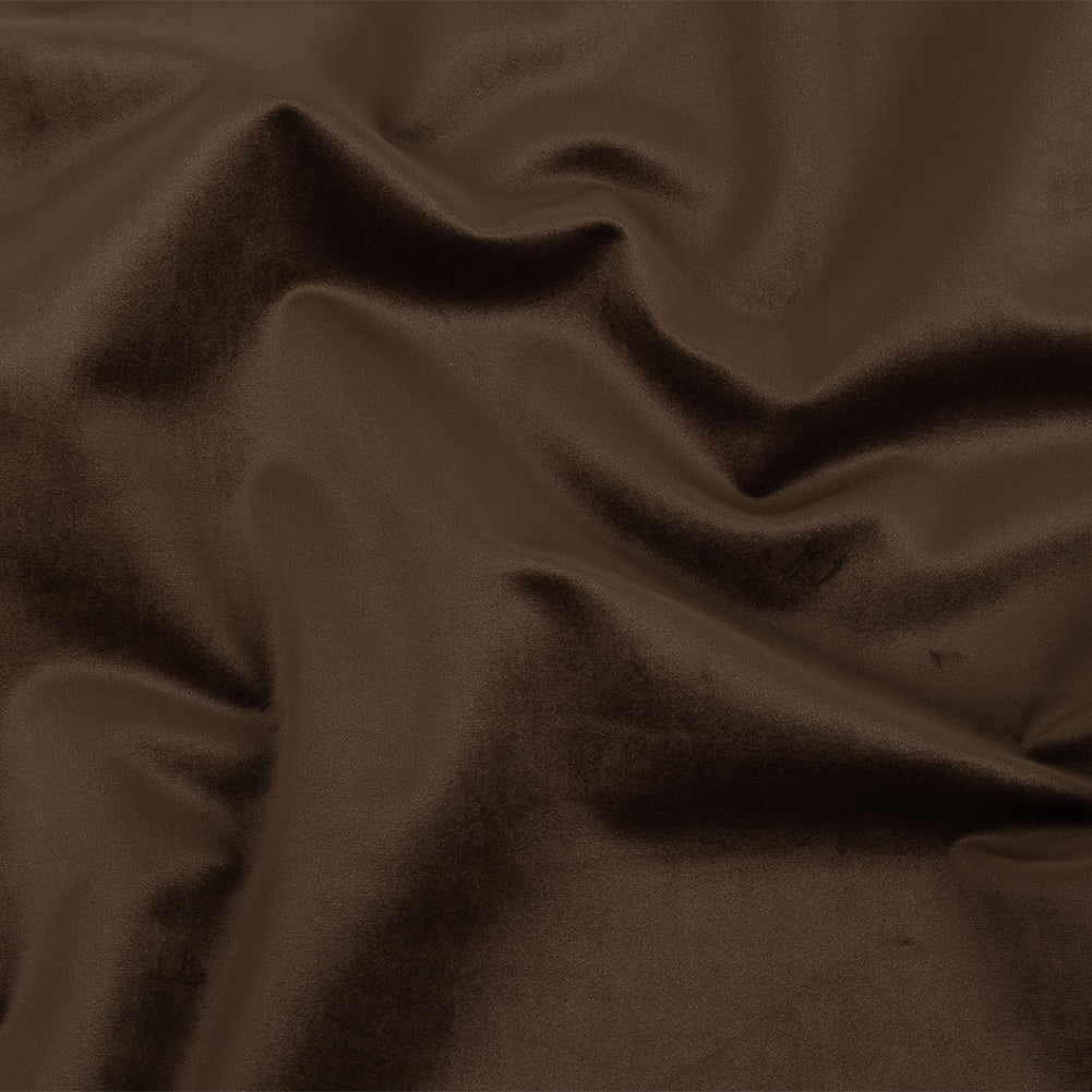 Polyester Drapery Velvet - Espresso - British Imported Polyester Drapery Velvet - Espresso - British Imported