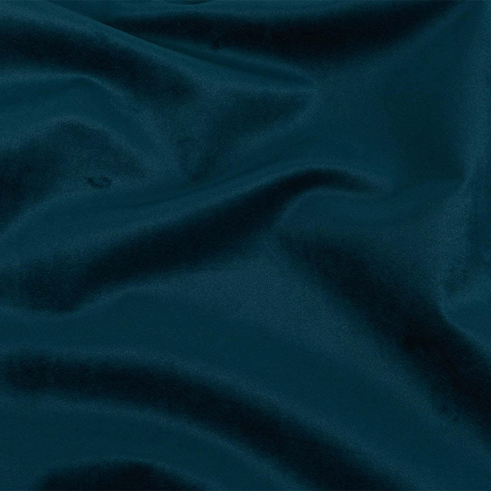 Polyester Drapery Velvet - Indigo - British Imported Polyester Drapery Velvet - Indigo - British Imported