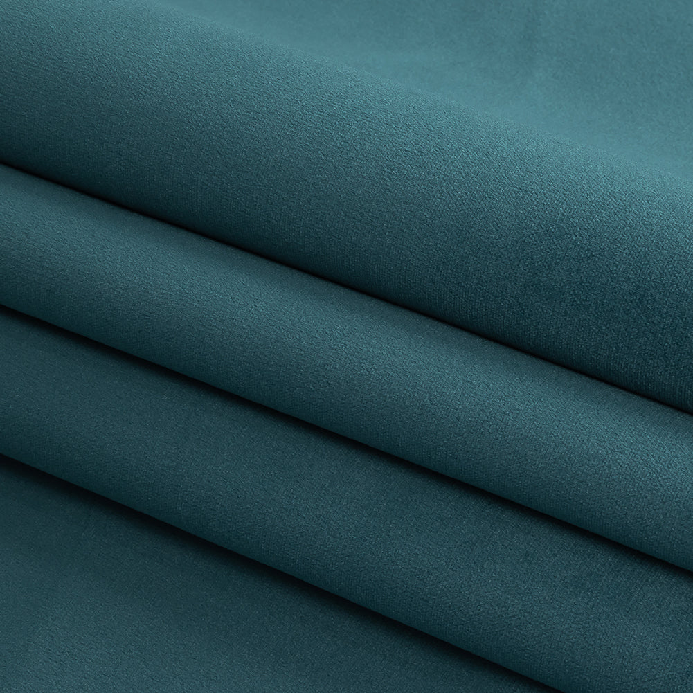 Polyester Drapery Velvet - Ocean - British Imported Folded Polyester Drapery Velvet - Ocean - British Imported Folded